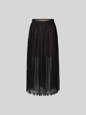 Midirock aus floraler Spitze Shop The Look MANNEQUINE