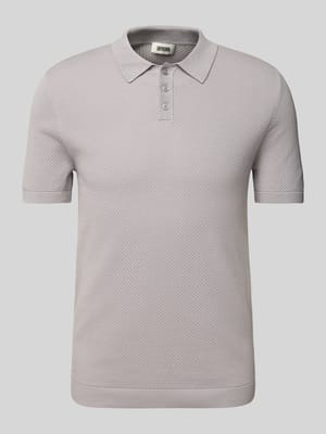 Slim fit poloshirt met structuurmotief, model 'TRITON' Shop The Look MANNEQUINE