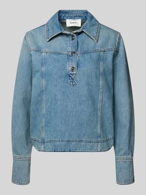 Regular Fit Jeansbluse im Used-Look Modell 'TOP TAVY' Shop The Look MANNEQUINE