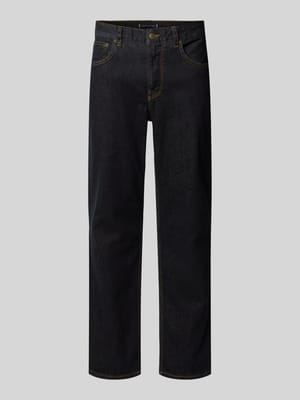 Straight fit jeans van katoenmix Shop The Look MANNEQUINE