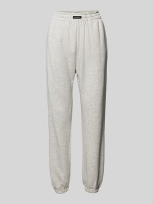 Regular fit sweatpants met labeldetail Shop The Look MANNEQUINE