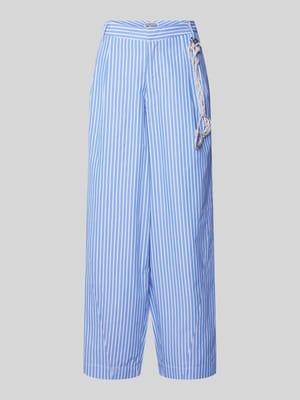 Loose Fit Karottenhose mit Strassgürtel Modell 'HOEK' Shop The Look MANNEQUINE