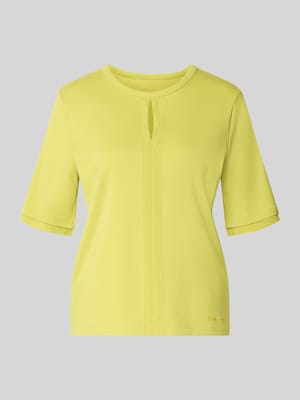 T-shirt z okrągłym dekoltem i wycięciem Shop The Look MANNEQUINE