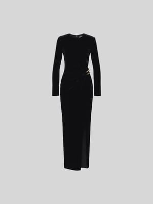 Maxikleid mit Gehschlitz Shop The Look MANNEQUINE