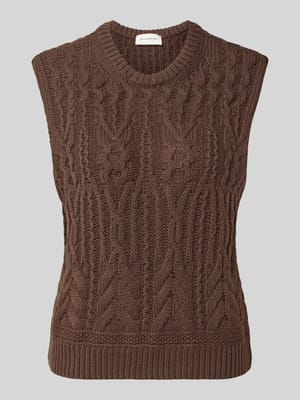 Regular Fit Pullunder mit Zopfmuster Modell 'Marisela' Shop The Look MANNEQUINE