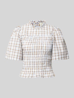 Bluzka o kroju slim fit we wzór na całej powierzchni model 'POSSINI' Shop The Look MANNEQUINE