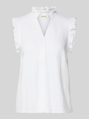 Regular Fit Blusentop mit Leinen-Anteil Modell 'VIVA' Shop The Look MANNEQUINE