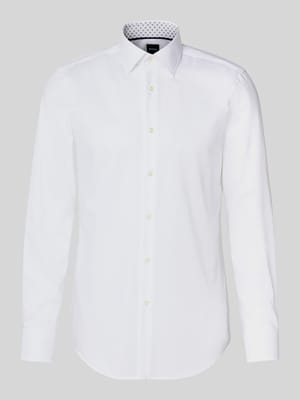 Slim Fit Businesshemd aus reiner Baumwolle Modell 'HANK' Shop The Look MANNEQUINE
