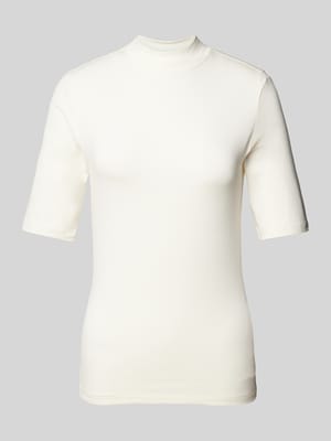 T-Shirt mit Label-Detail Shop The Look MANNEQUINE