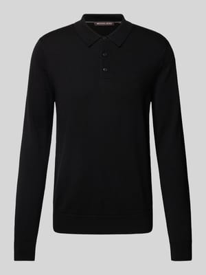 Regular Fit Poloshirt mit Label-Stitching Modell 'CORE' Shop The Look MANNEQUINE