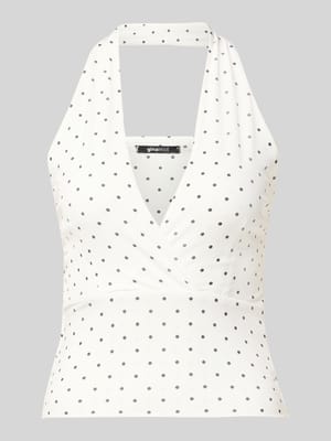 Slim Fit Top mit Neckholder Shop The Look MANNEQUINE