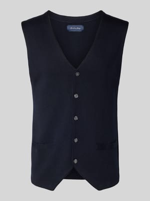 Wollweste mit V-Ausschnitt Shop The Look MANNEQUINE
