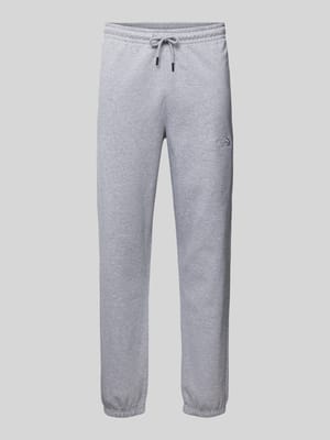 Sweatpants met labelstitching Shop The Look MANNEQUINE