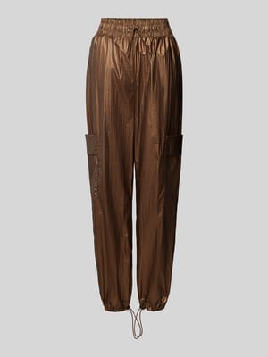 Baggy Fit Cargohose mit elastischem Bund Shop The Look MANNEQUINE