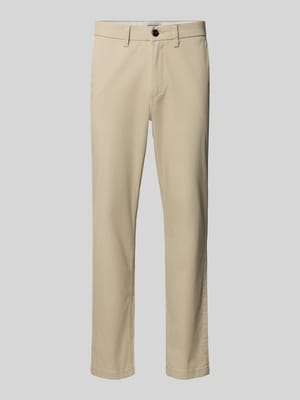 Straight Fit Chino mit Gesäßtaschen Modell 'Stollie' Shop The Look MANNEQUINE