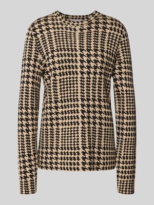 Sweter z dzianiny z okrągłym dekoltem Shop The Look MANNEQUINE