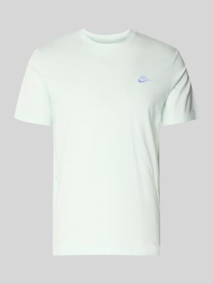 T-Shirt mit Label-Stitching Shop The Look MANNEQUINE