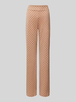 Broek van viscosemix met effectgaren Shop The Look MANNEQUINE