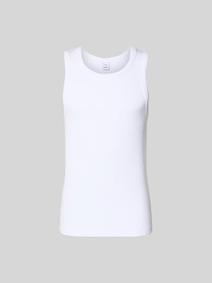 Slim Fit Top mit Rundhalsausschnitt Shop The Look MANNEQUINE