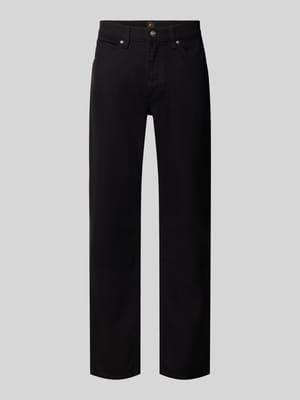 straight fit jeans van katoenmix Shop The Look MANNEQUINE