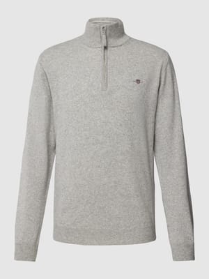 Gebreide pullover van wol met korte ritssluiting Shop The Look MANNEQUINE