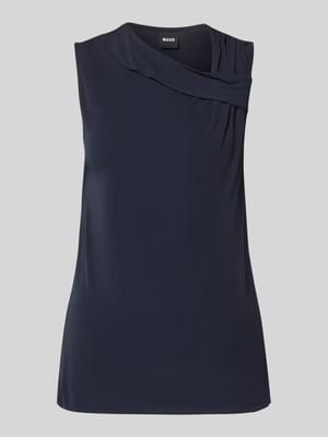 Slim fit top van pure viscose model 'Epuete ' Shop The Look MANNEQUINE