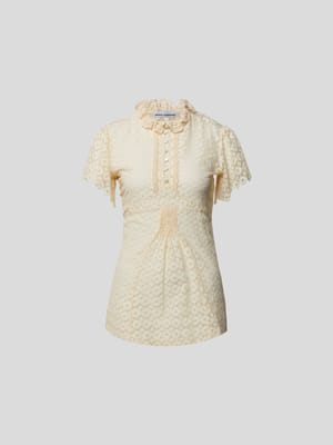 T-Shirt aus Häkelspitze Shop The Look MANNEQUINE