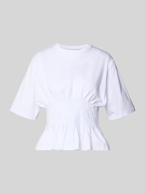 t-shirt w taliowanym kroju model 'inez' Shop The Look MANNEQUINE