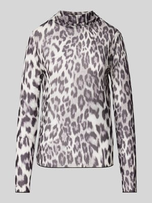 Regular Fit Longsleeve mit Stehkragen Shop The Look MANNEQUINE