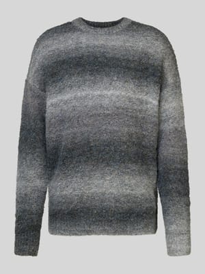 Gebreide pullover met extra brede schouders Shop The Look MANNEQUINE