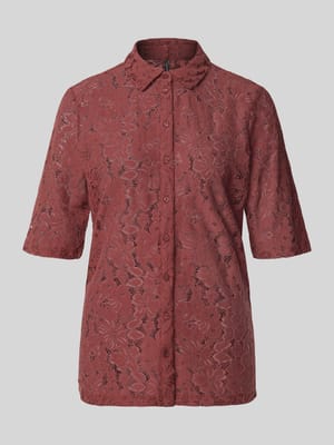 Regular Fit Bluse aus Baumwoll-Mix Modell 'HONEY' Shop The Look MANNEQUINE