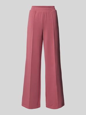 Wide leg sweatpants met vaste persplooien Shop The Look MANNEQUINE