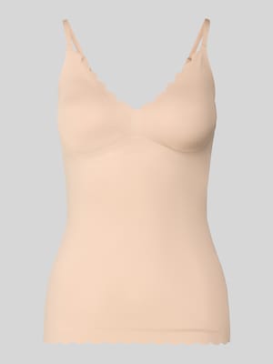 Unterhemd mit Wellensaum und herausnehmbaren Pads Shop The Look MANNEQUINE