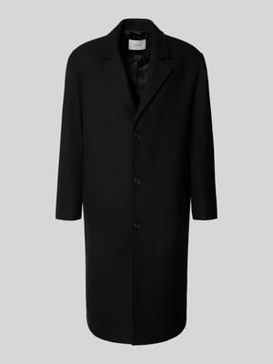 Relaxed fit lange wollen jas met reverskraag, model 'MILOS' Shop The Look MANNEQUINE