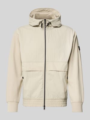 Regular fit sweatjack van puur katoen, model 'ZE_HOOD'  Shop The Look MANNEQUINE