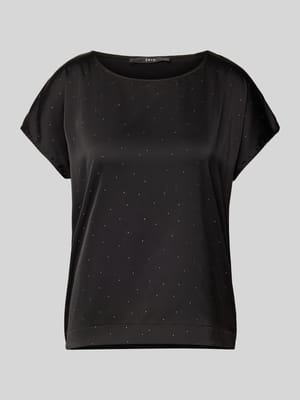 T-Shirt mit Ziersteinbesatz Shop The Look MANNEQUINE