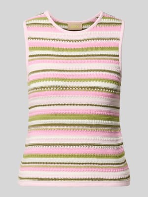 Stricktop mit Rundhalsausschnitt Modell 'RORY' Shop The Look MANNEQUINE