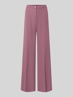 wide leg stoffen broek met knoopsluiting Shop The Look MANNEQUINE