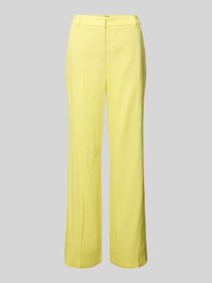 Wide fit stoffen broek van linnenmix Shop The Look MANNEQUINE