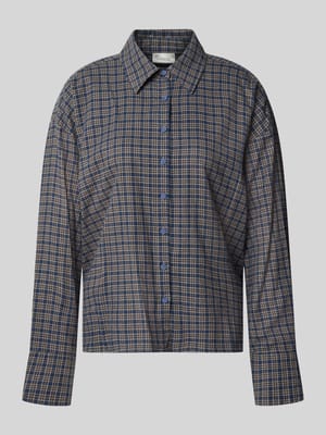 Blouse met kentkraag model 'Lennie' Shop The Look MANNEQUINE