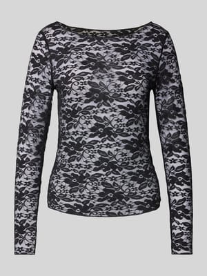 Longsleeve mit U-Boot-Ausschnitt Modell 'SLAY' Shop The Look MANNEQUINE