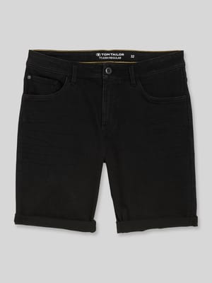 Bermudy jeansy krój regular fit z mieszanka bawełny Shop The Look MANNEQUINE