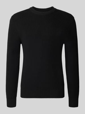 Regular Fit Strickpullover aus reiner Baumwolle Shop The Look MANNEQUINE