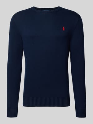 Strickpullover mit gerippten Abschlüssen Shop The Look MANNEQUINE