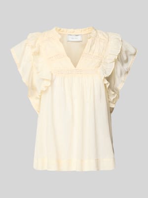 Regular Fit Blusentop mit Kappärmeln Modell 'Jayla' Shop The Look MANNEQUINE