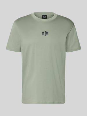 T-Shirt mit Logo und Rundhalsausschnitt Shop The Look MANNEQUINE