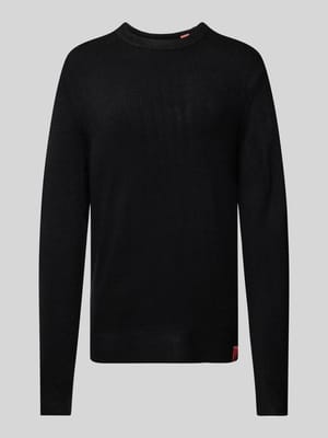 Regular fit gebreide pullover met ronde hals Shop The Look MANNEQUINE