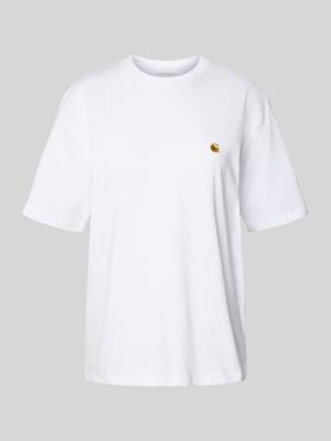 T-shirt o kroju oversized z wyhaftowanym logo Shop The Look MANNEQUINE