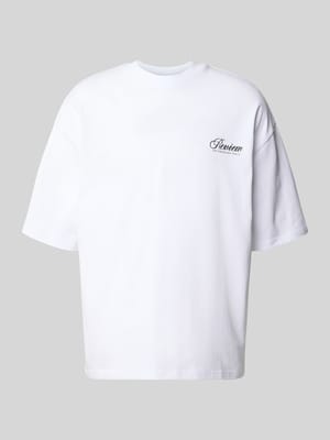 T-Shirt mit Logo- und Statement-Print Shop The Look MANNEQUINE