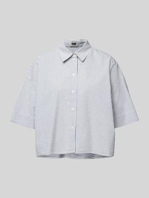 Bluzka koszulowa o kroju relaxed fit z rękawem o dł. 1/2 model ‘YARIKA’ Shop The Look MANNEQUINE